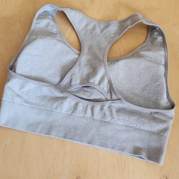 Reebok rose blush abd gray sports bra size L - Picture 3 of 5